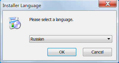 Выбор языка установщика CCleaner